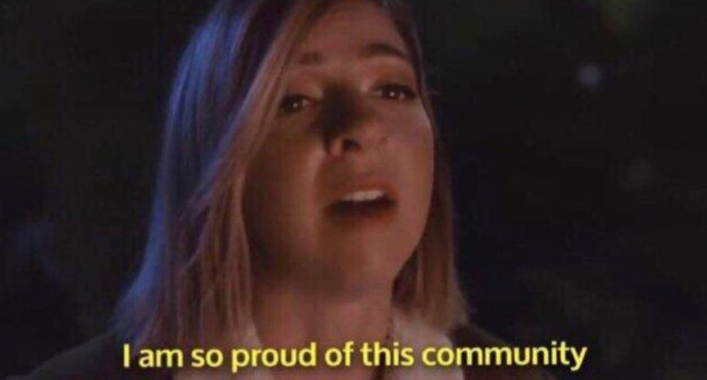 Image result for i'm so proud of this community gif